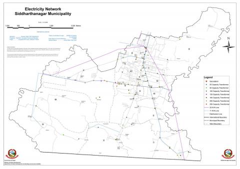 Electricity REsource Map of Siddharthanagar Municipality